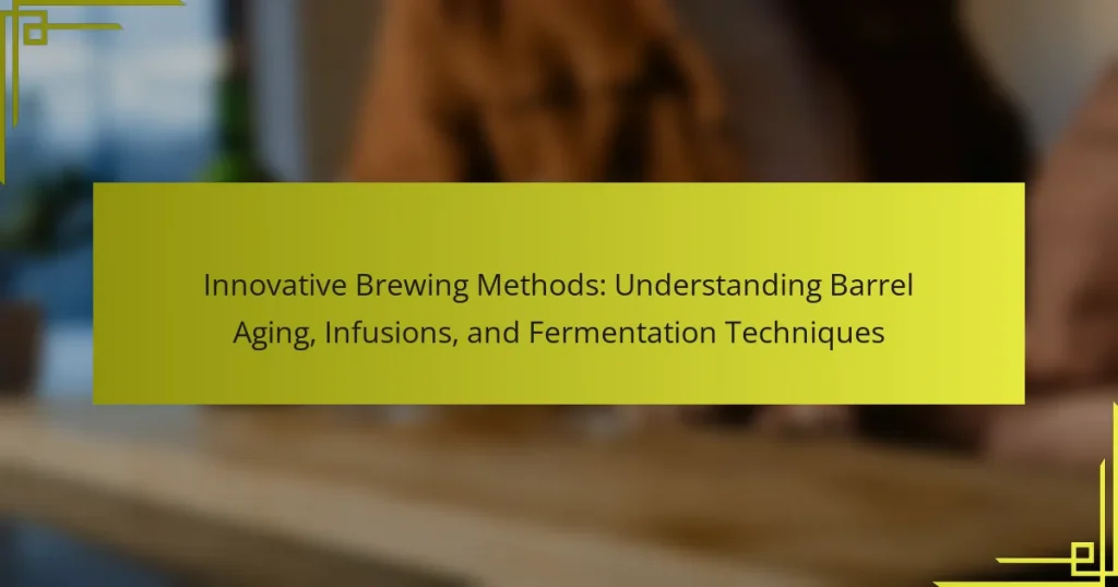 Innovative Brewing Methods: Understanding Barrel Aging, Infusions, and Fermentation Techniques