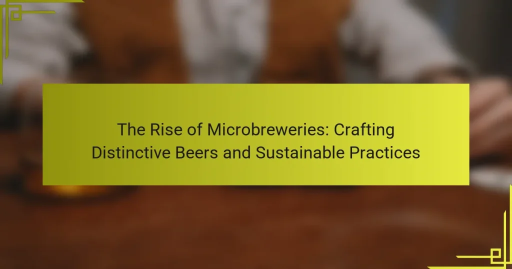 The Rise of Microbreweries: Crafting Distinctive Beers and Sustainable Practices